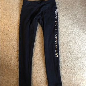 Black Tommy Sport leggings